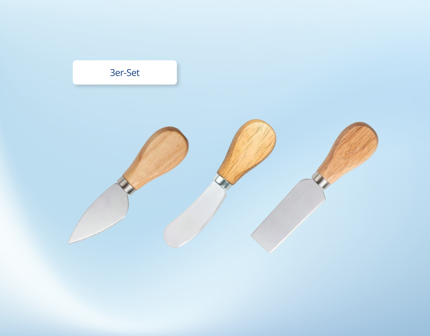 Buttermesser mit Holzgriff – Aufstrichmesser für Butter, Marmelade & Käsecreme