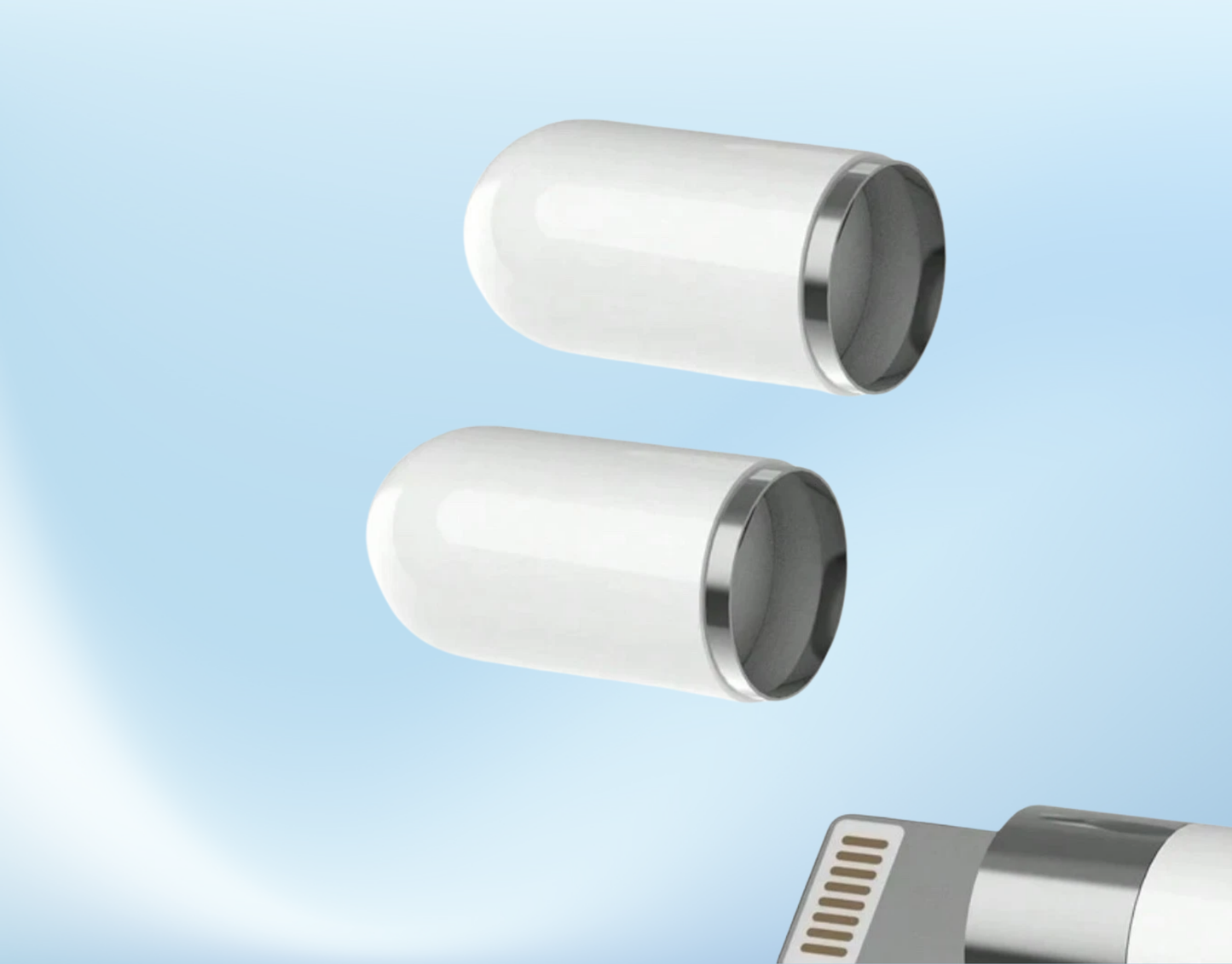 Magnetische Kappe Ersatzkappe für Apple Pencil / iPad Pro Stylus Halter Weiß