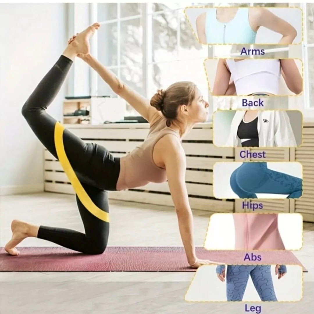 Widerstandsbänder, Fitness-Set, Gummischlaufenbänder 5er set