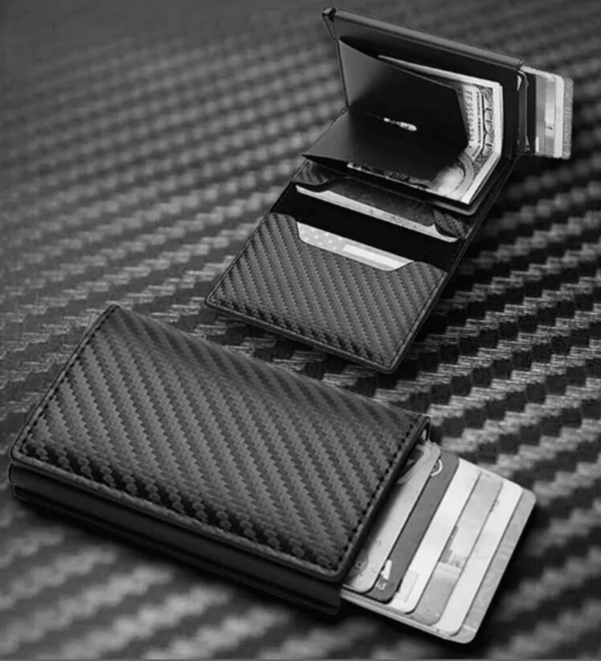 Slim Wallet RFID Schutz Mini Geldbörse Kartenetui Herren Portemonnaie kompakt