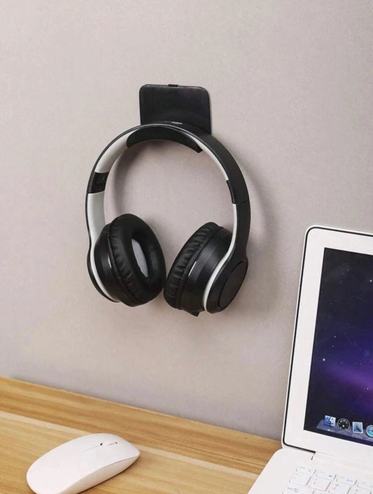 Kopfhörerhalter Wand & Tisch | Selbstklebend | Weiß oder Schwarz | Headset Wandh