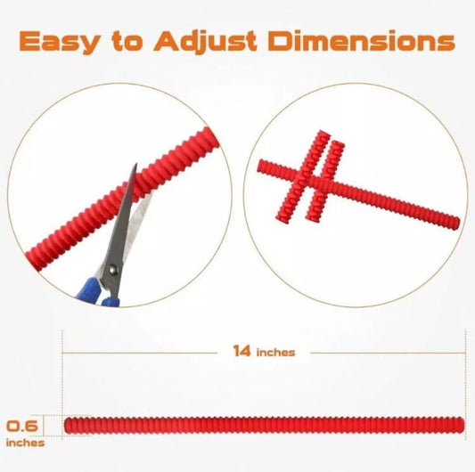 2X Silikon Küche Ofen Gestell Schutz Hitzebeständige Regal-Kante Liner Schild