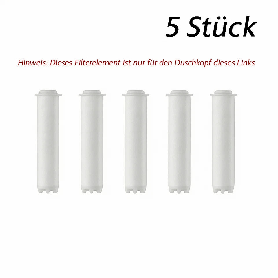 Multifunktion Duschkopf mit Filter 10 Strahlarten Massagefunktion Wasserstopp