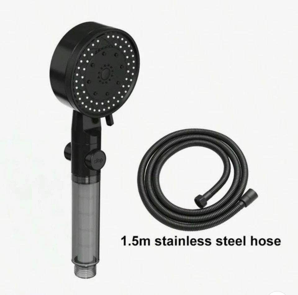 Multifunktion Duschkopf mit Filter 10 Strahlarten Massagefunktion Wasserstopp