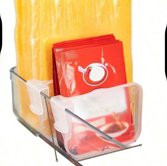 5er Set Kühlschrank Trenner Organizer – Verstellbare Fächer für Kühlschranktür