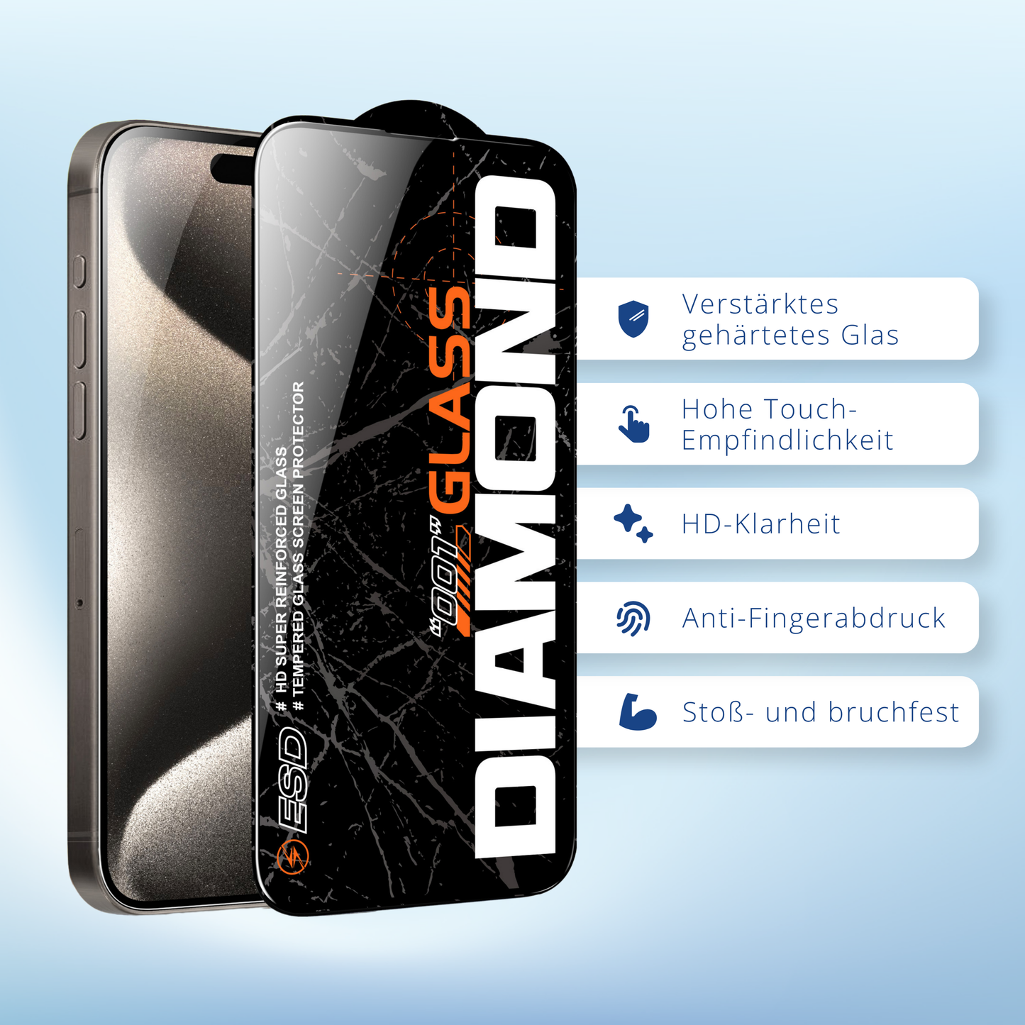 2x Display Panzerfolie Schutzglas Für iPhone 12 13 14 15 16 17 Pro Max - Pivacy