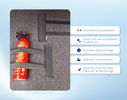 Elastische feste Gurte für den Kofferraum, für Feuerlöscher, zur Aufbewahrung
