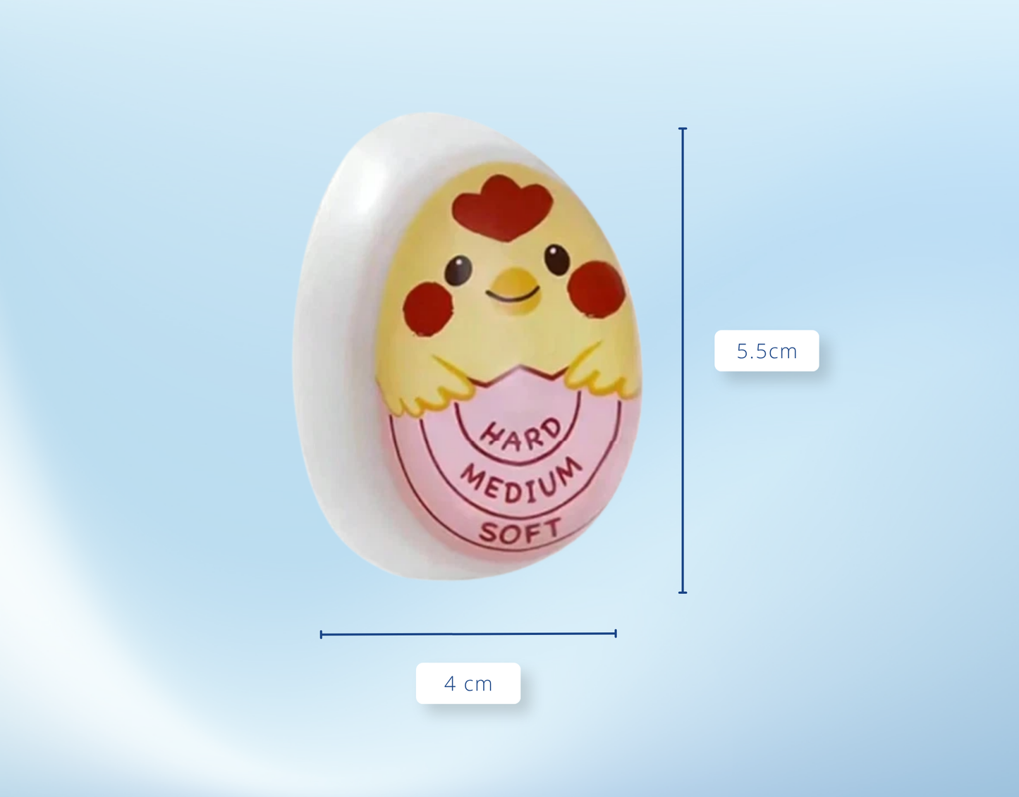 Eieruhr Eggtimer Perfect zum Mitkochen mit Farbwechsel Eierform Eier Egg