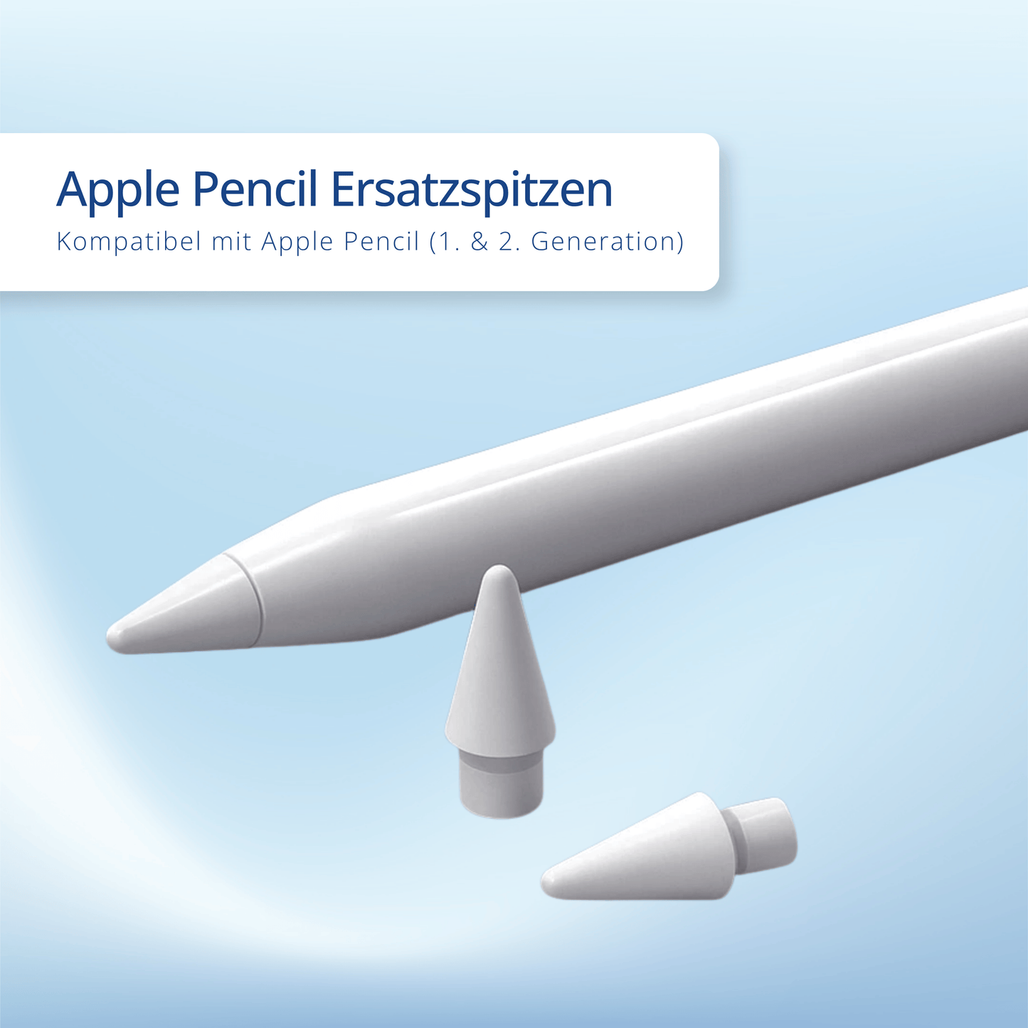3x Apple Pencil Ersatzspitzen Stylus Nibs für Apple Pen Gen 1-2. /Pro/ USB C