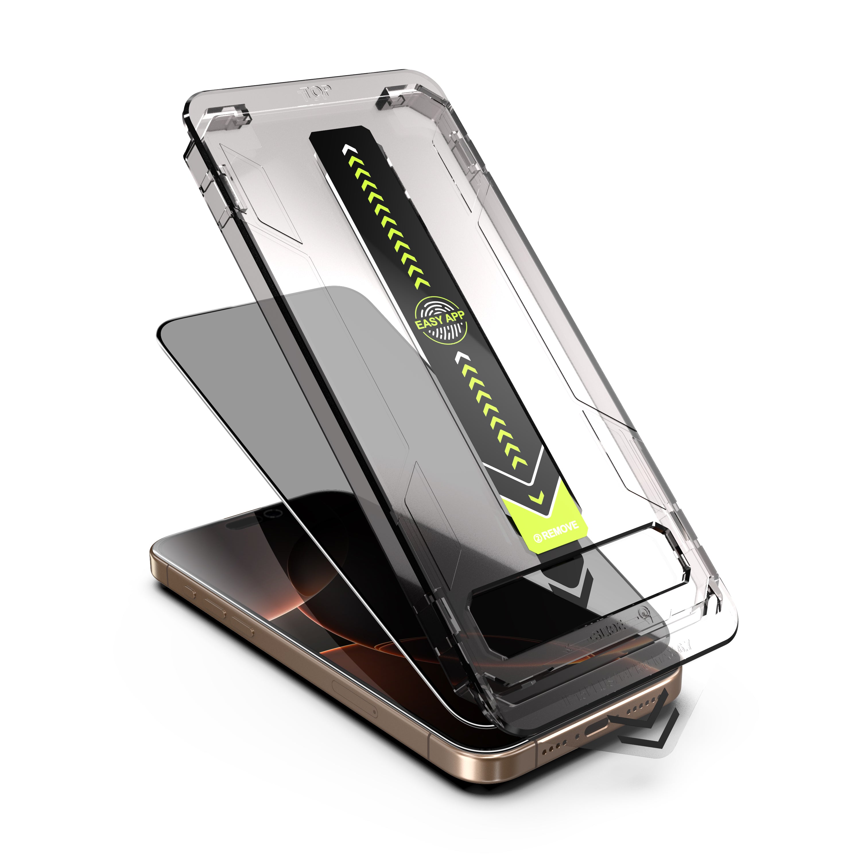 Display Panzerfolie Schutzglas für iPhone 12 13 14 15 16 17 Pro Max Blickschutz
