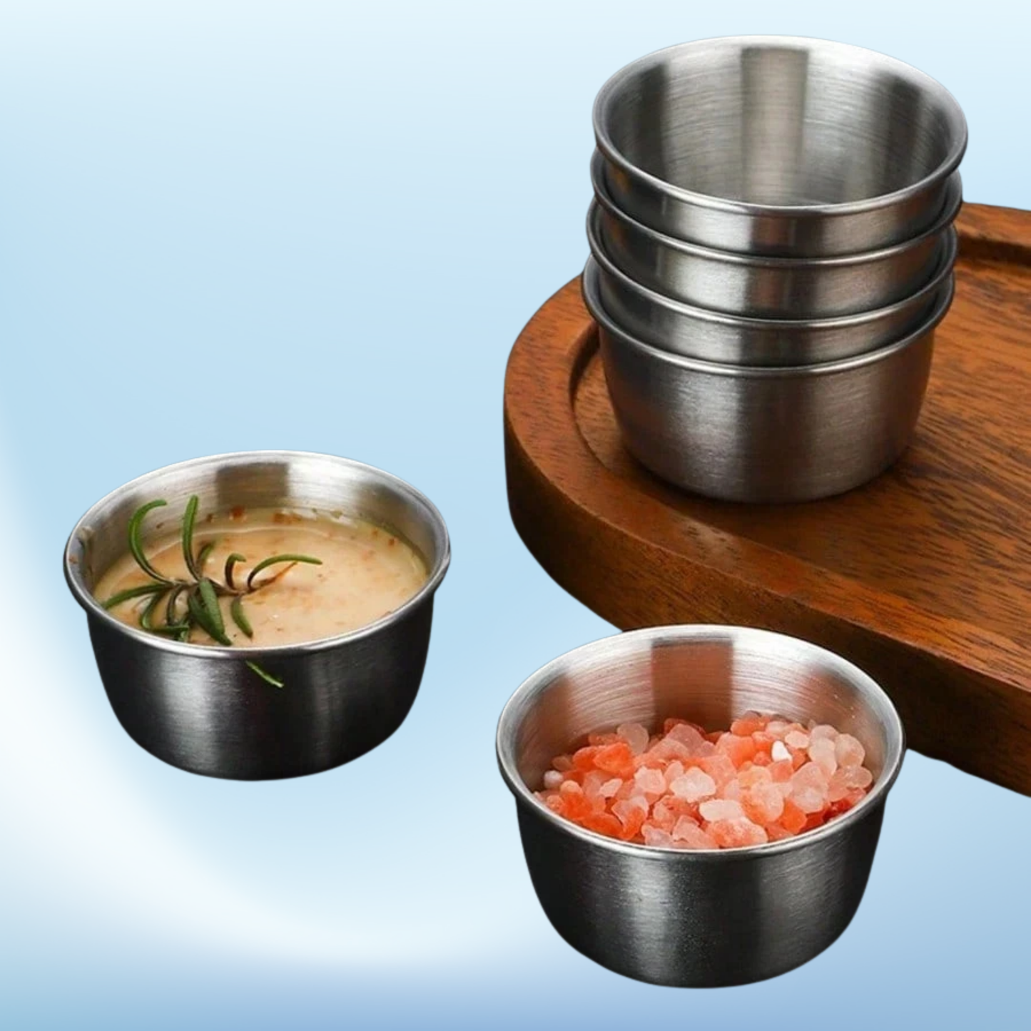 Susenbehälter Kochen Mischen Von Schalen Mit Deckel Edelstahl -Gewürzbecher