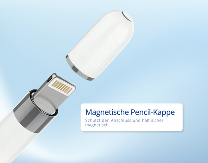 Magnetische Kappe Ersatzkappe für Apple Pencil / iPad Pro Stylus Halter Weiß