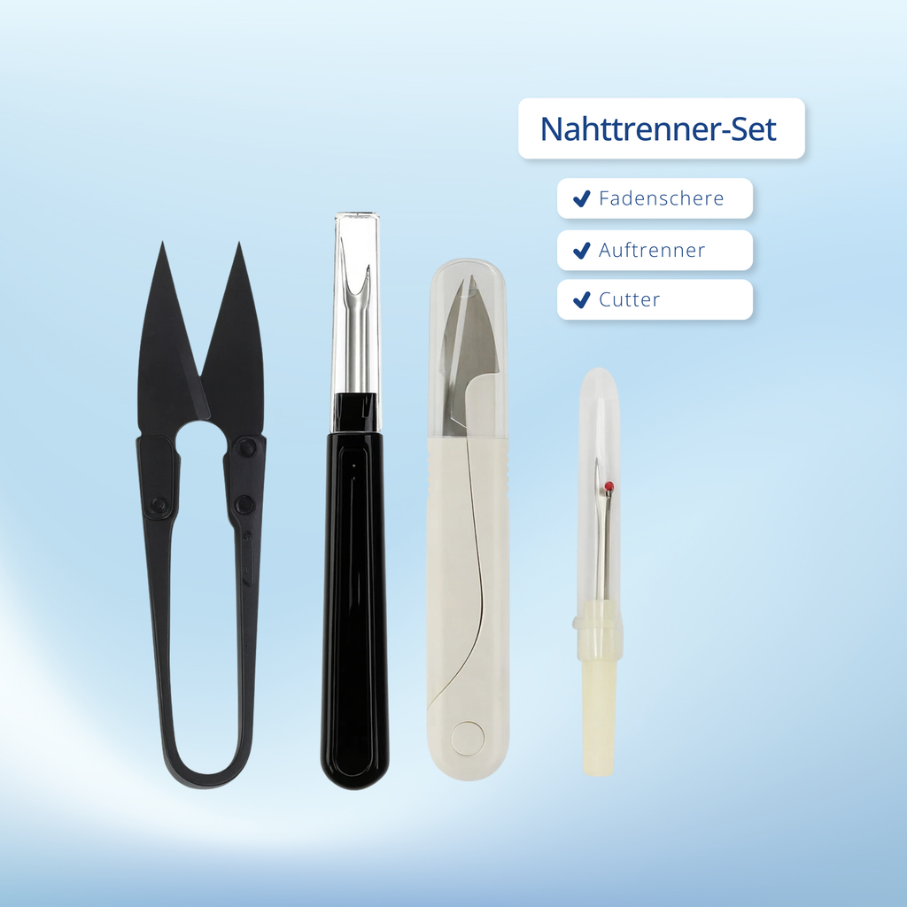 Nahttrenner-Set – Fadenschere, Auftrenner & Cutter | Nähzubehör Schneider Nähen