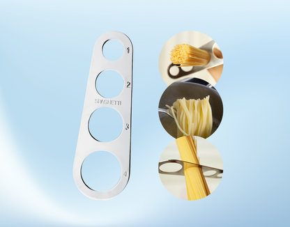 Spaghetti Portionierer Edelstahl – Nudelmaß für 1–4 Personen – Pastamesser