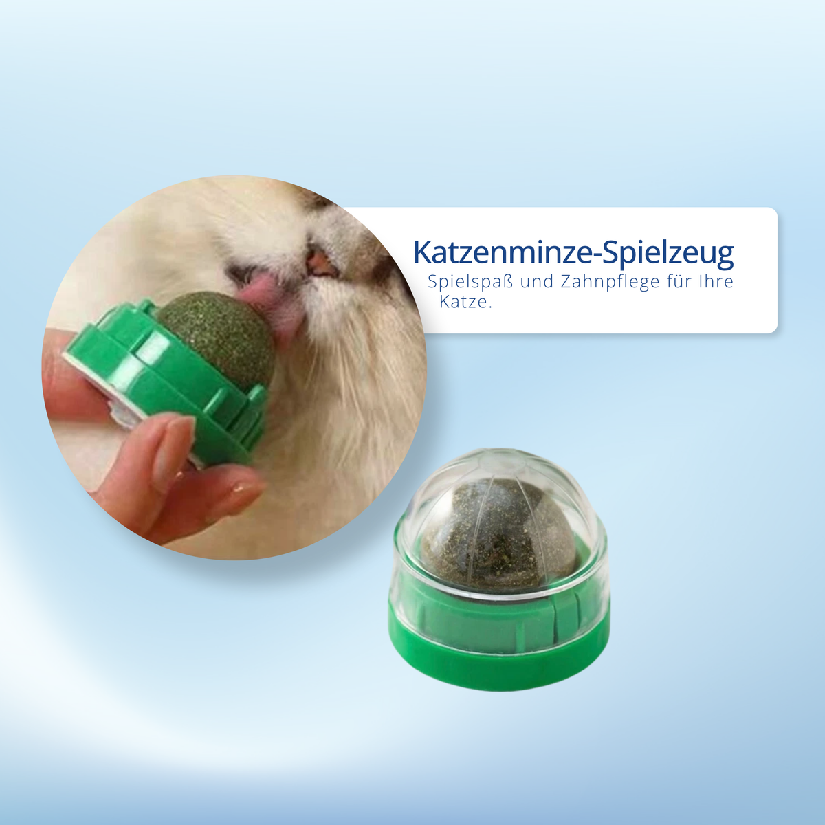 Katzenminze Ball für Katzen – selbstklebender Catnip Leckball Spielzeug