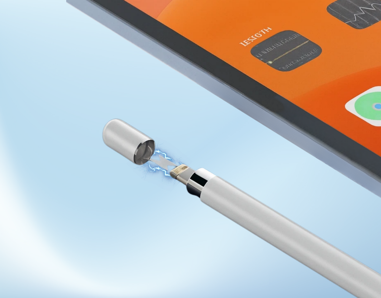 Magnetische Kappe Ersatzkappe für Apple Pencil / iPad Pro Stylus Halter Weiß