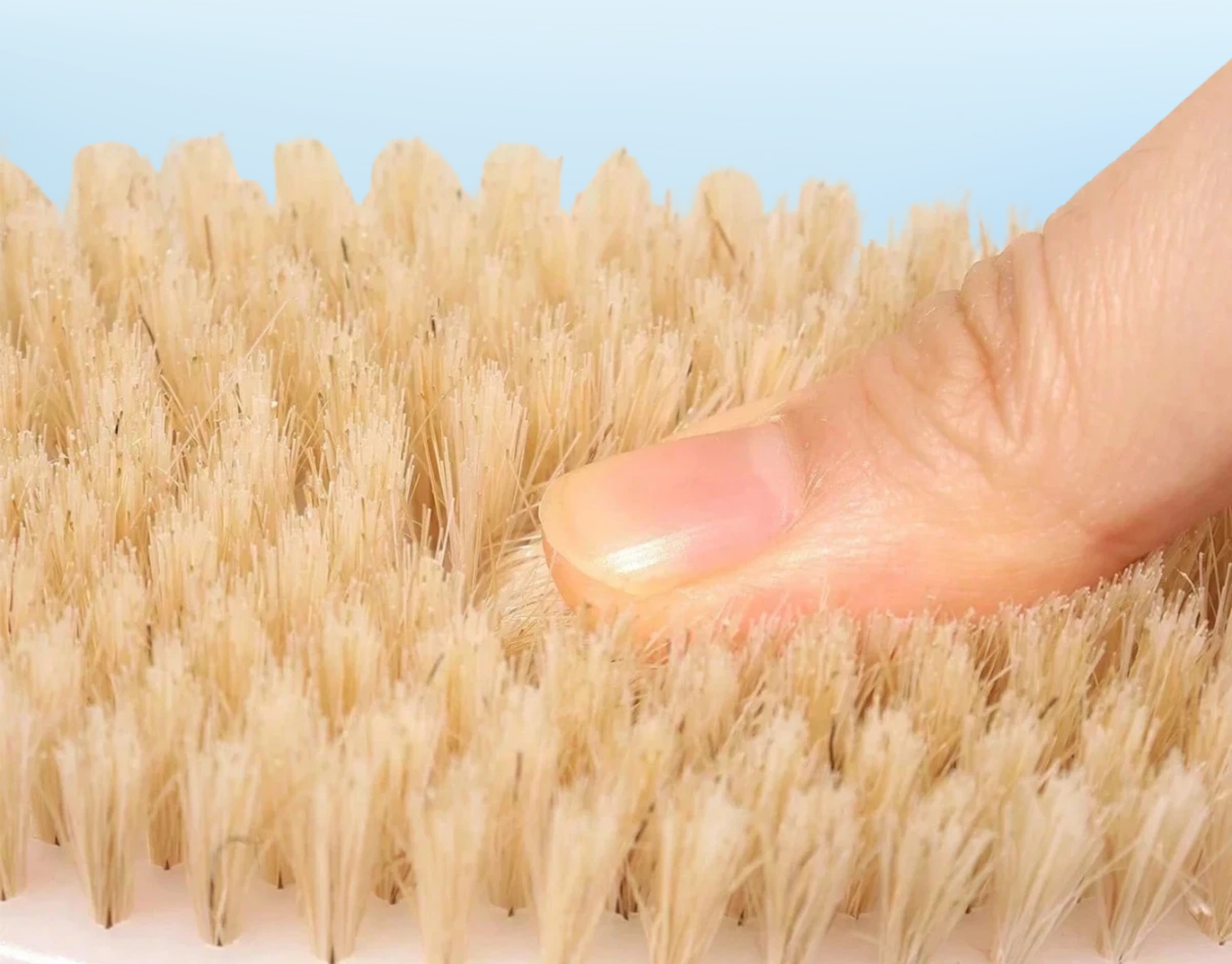 Trockenbürste mit Naturborsten – Körperbürste Holz, Peeling & Massage Hautpflege