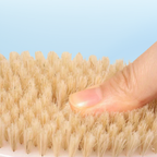 Trockenbürste mit Naturborsten – Körperbürste aus Holz für Peeling & Massage