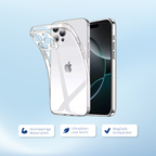 Transparente iPhone Hülle – Handyhülle TPU Schutz Case für 12 13 14 15 16 17  Pro Max