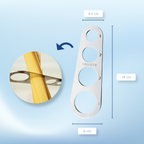 Spaghetti Portionierer Edelstahl – Nudelmaß für Pasta & Spaghetti für 1–4 Personen