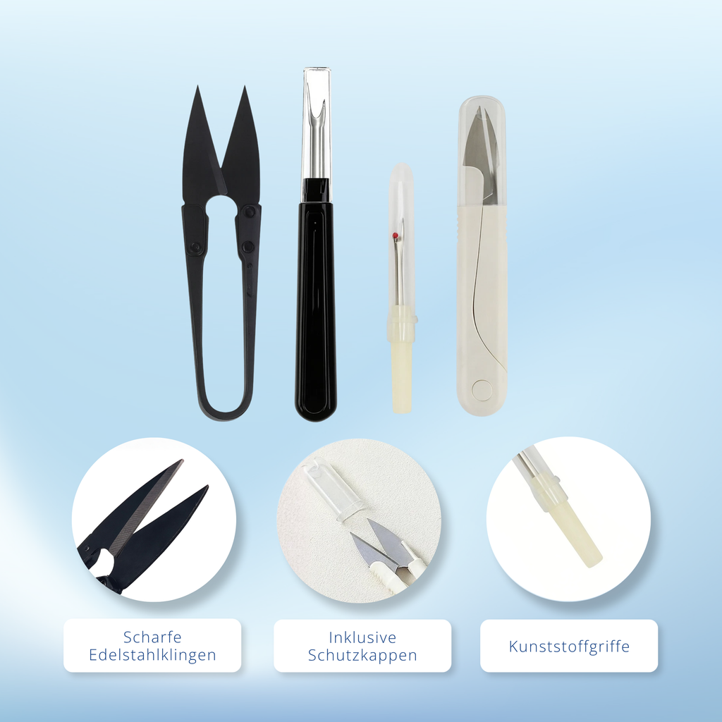 Nahttrenner-Set – Fadenschere, Auftrenner & Cutter | Nähzubehör Schneider Nähen