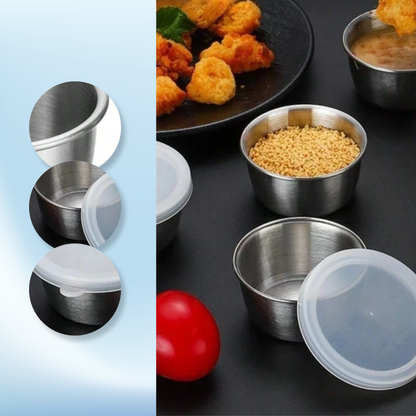 Susenbehälter Kochen Mischen Von Schalen Mit Deckel Edelstahl -Gewürzbecher