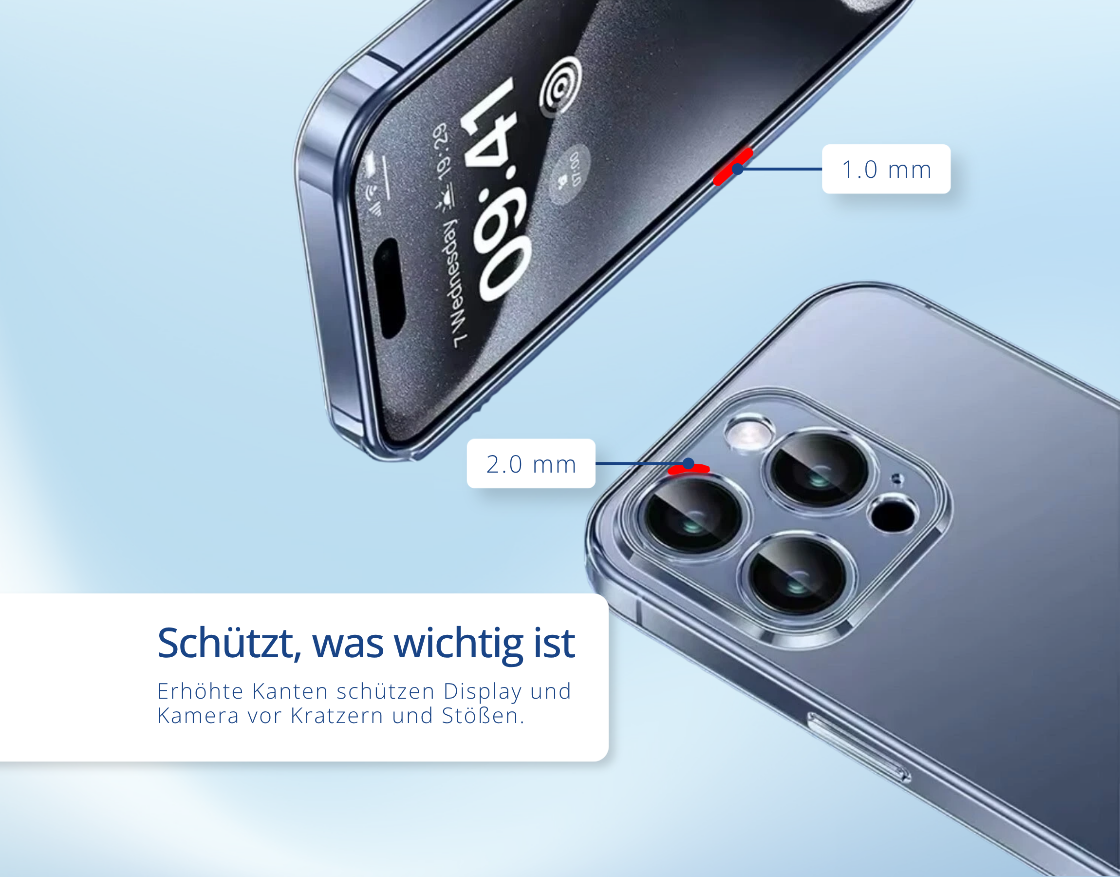 Transparente iPhone Hülle – Handyhülle TPU Schutz Case für 12 13 14 15 16
