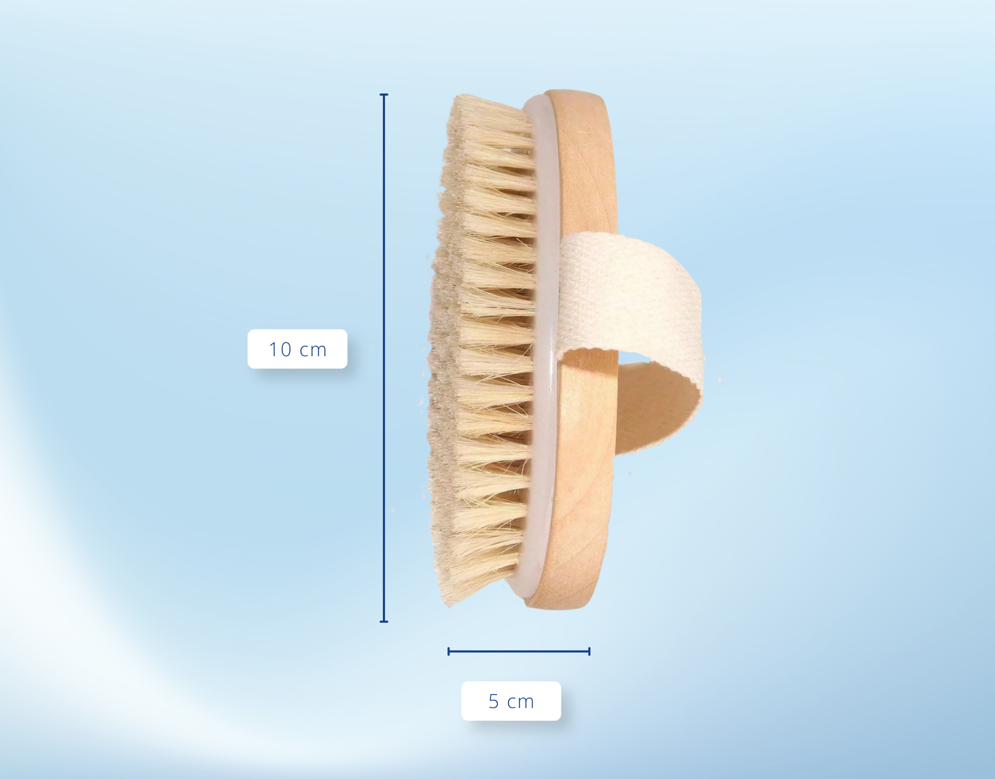 Trockenbürste mit Naturborsten – Körperbürste Holz, Peeling & Massage Hautpflege