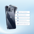 Transparente iPhone Hülle – Handyhülle TPU Schutz Case für 12 13 14 15 16 17  Pro Max