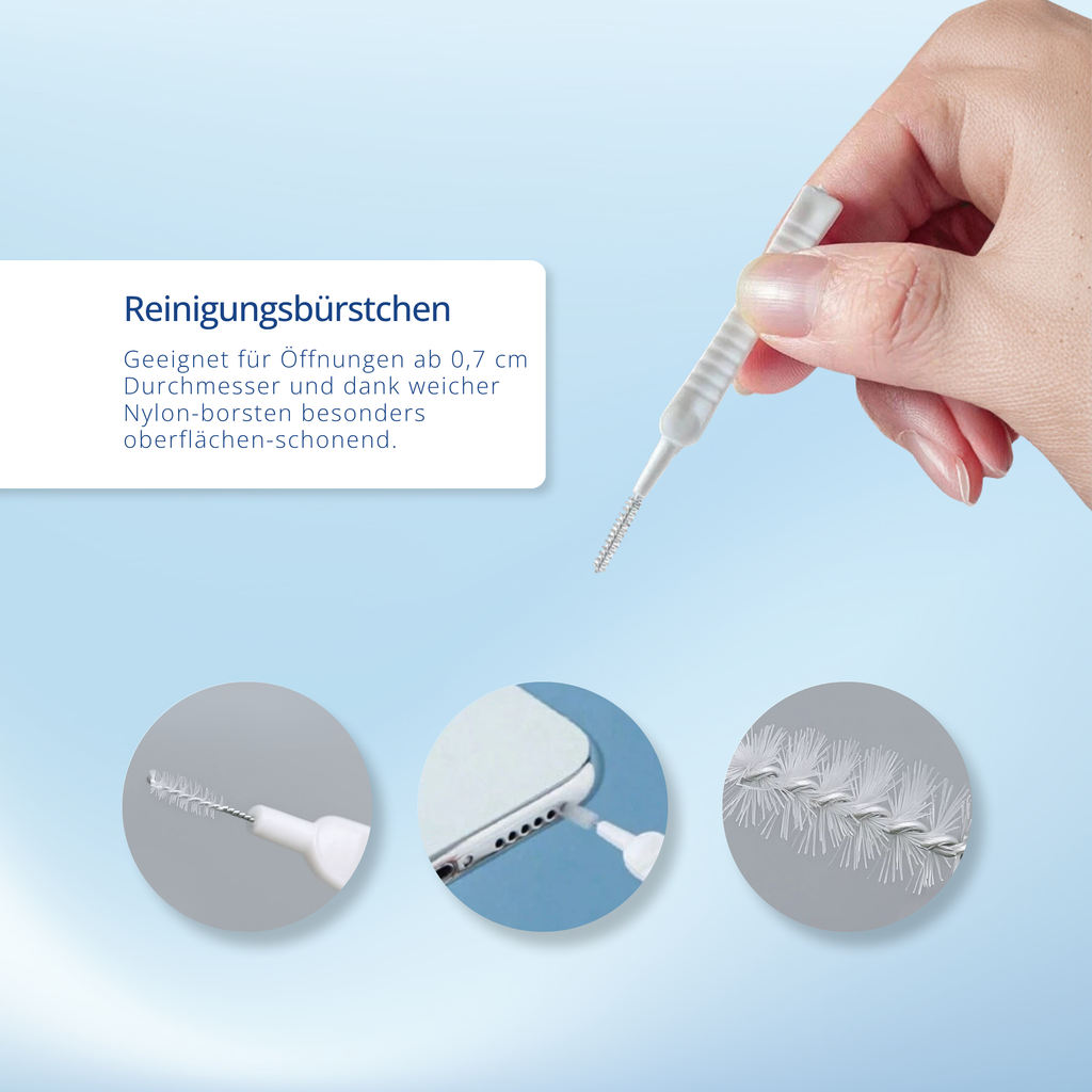 Reinigungsset iPhone/USB-C mit Staubschutz, Filter, Bürste & Pinzette (41tlg.)