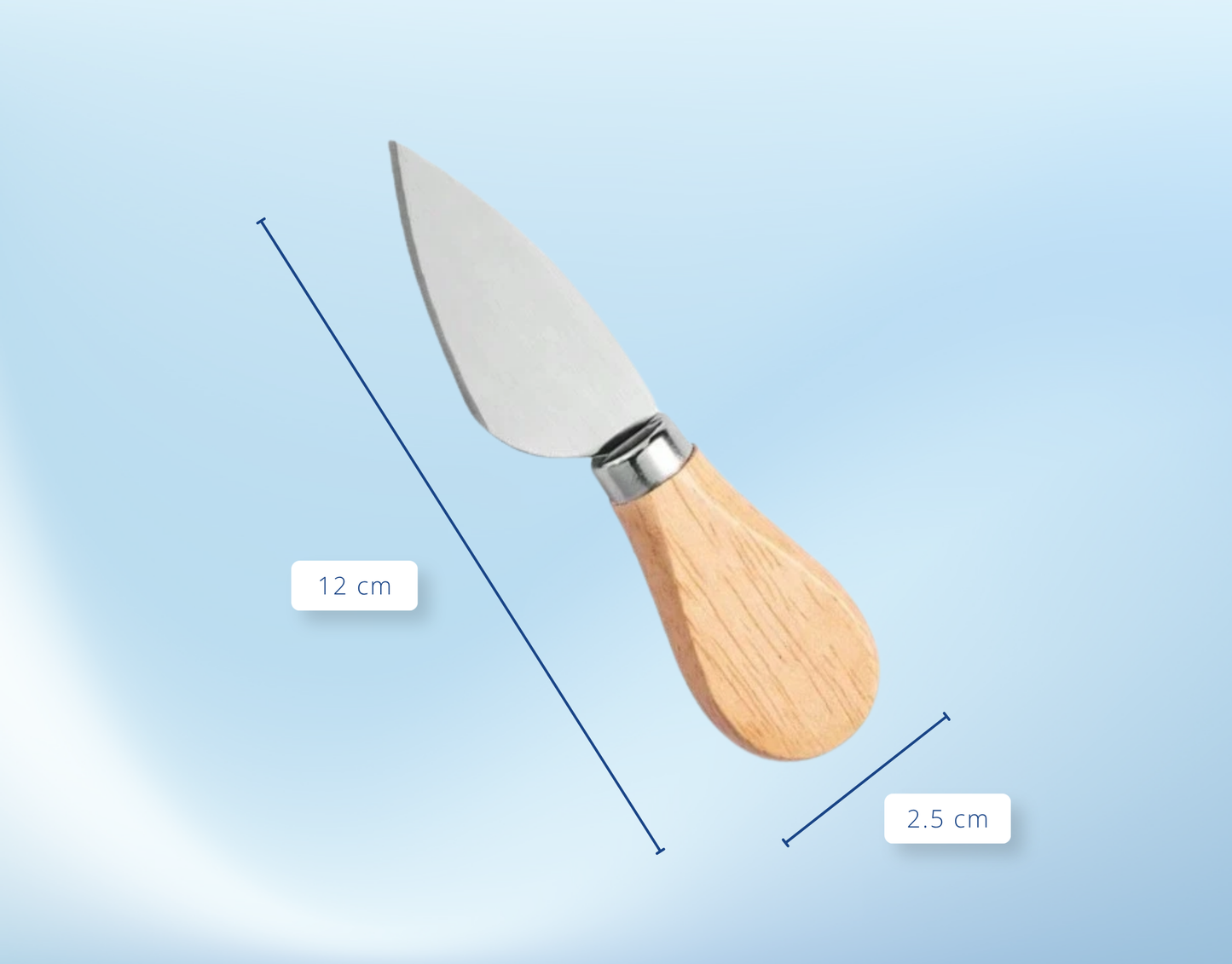 Buttermesser mit Holzgriff – Aufstrichmesser für Butter, Marmelade & Käsecreme
