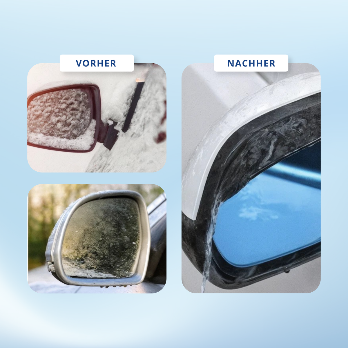 Auto Seitenspiegel Regenschutz 2er-Set – Universal Außenspiegel Sonnenblende Carbon-Look