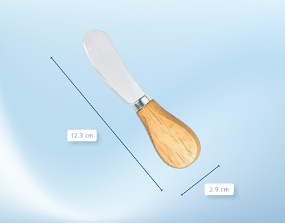 Buttermesser mit Holzgriff – Aufstrichmesser für Butter, Marmelade & Käsecreme
