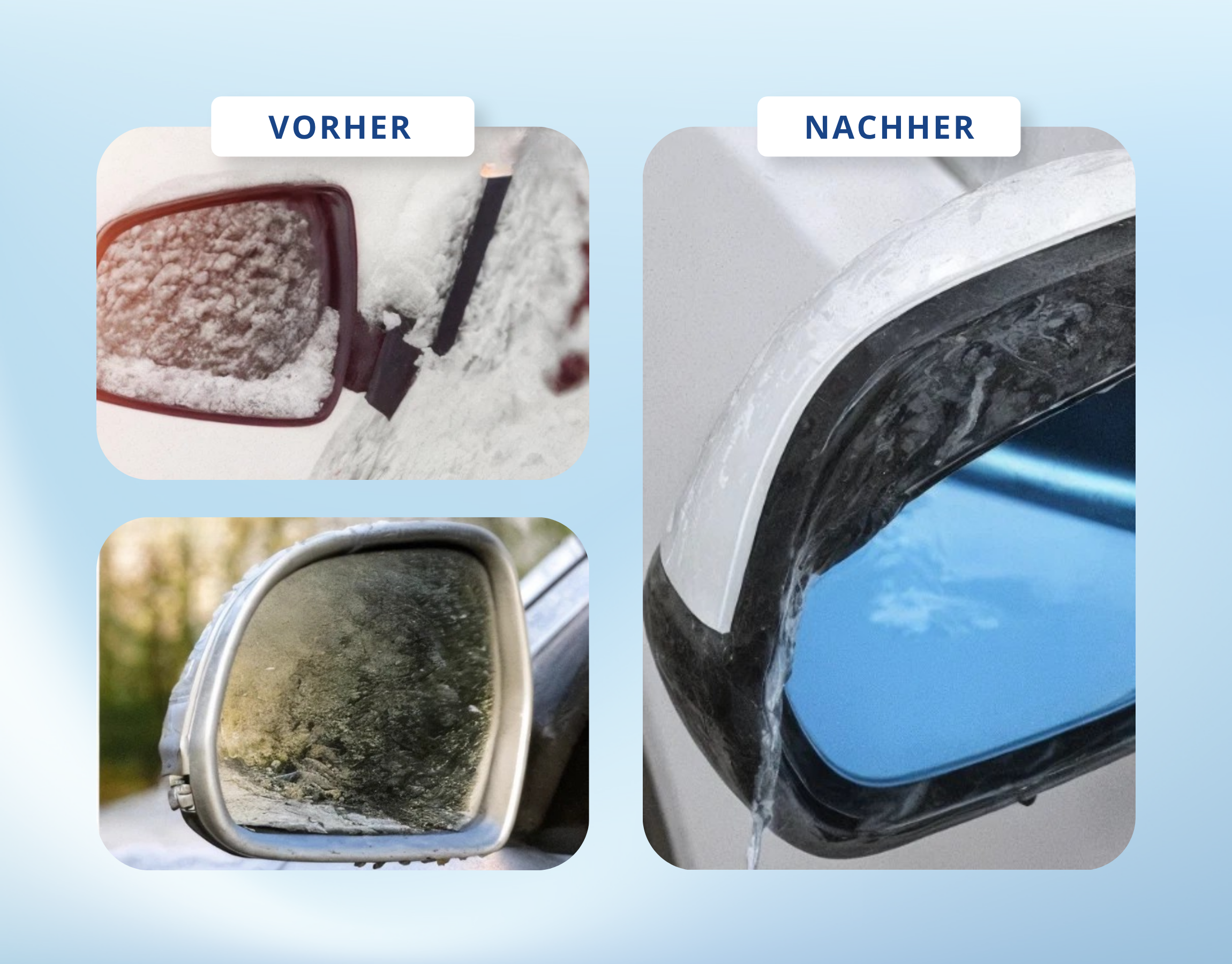 Auto Seitenspiegel Regenschutz 2er-Set – Universal Außenspiegel Sonnenblende Carbon-Look