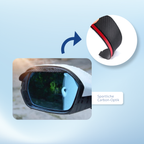 Auto Seitenspiegel Regenschutz 2er-Set – Universal Außenspiegel Sonnenblende Carbon-Look