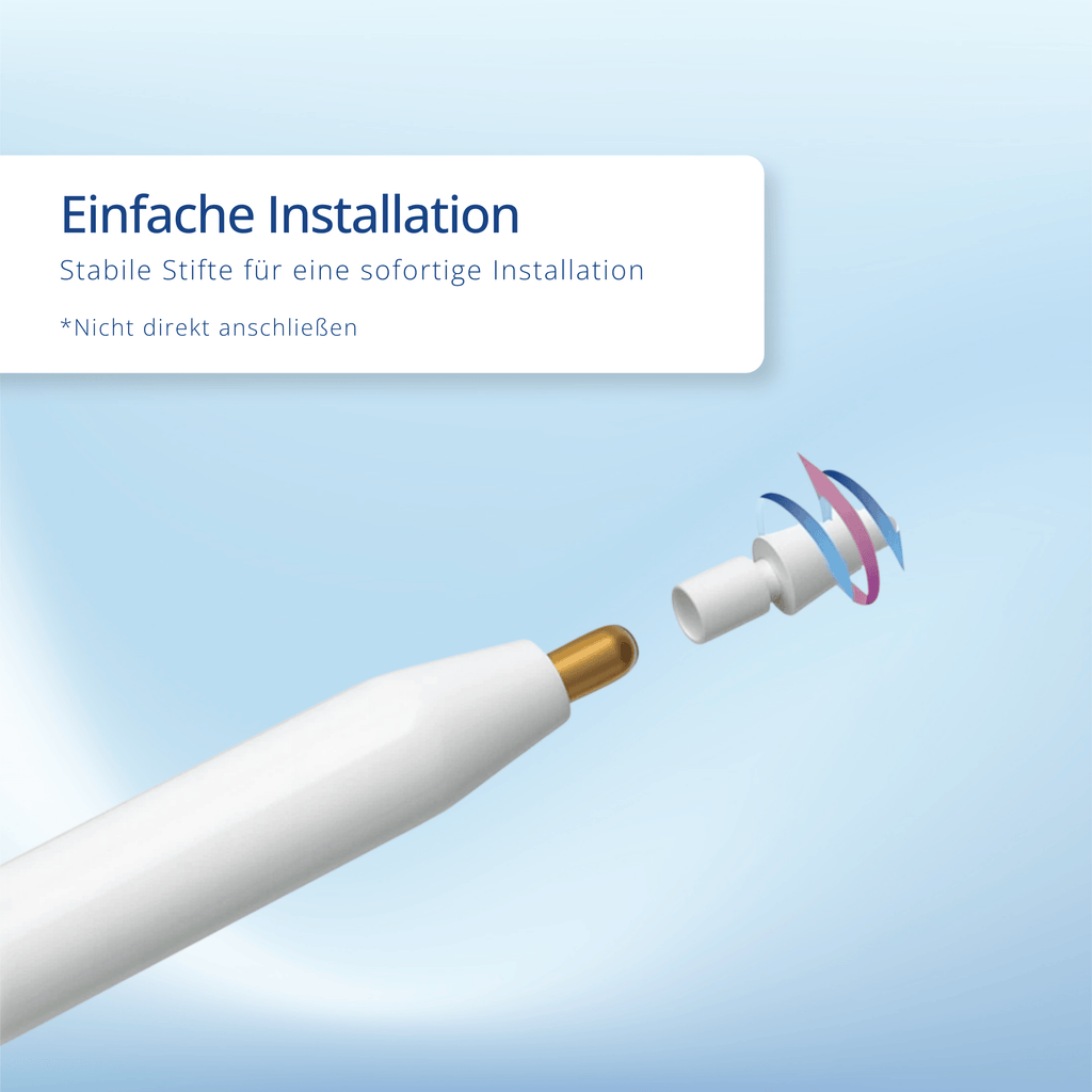 3x Apple Pencil Ersatzspitzen – Stylus Nibs kompatibel mit Gen 1/2, USB-C & Pro