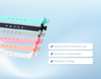 6x Silikon Kabel Organizer – Wiederverwendbare Kabelbinder für Reise, Büro & Schreibtisch