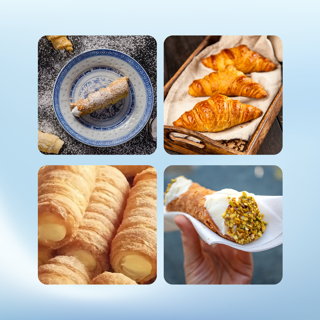 5x Cannoli Röhrchen Edelstahl – Backformen für Schaumrollen, Cremehörnchen & Gebäck