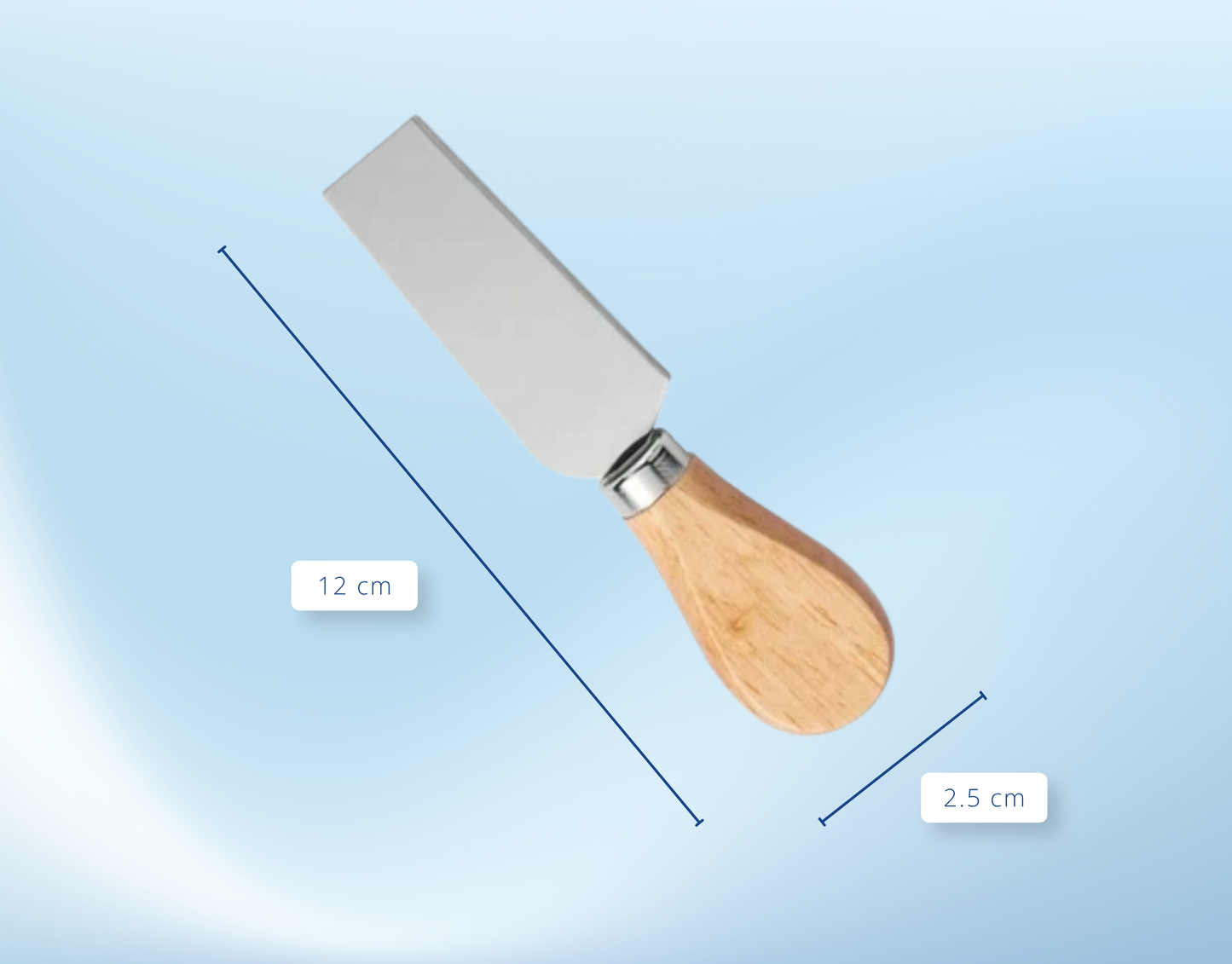 Buttermesser mit Holzgriff – Aufstrichmesser für Butter, Marmelade & Käsecreme
