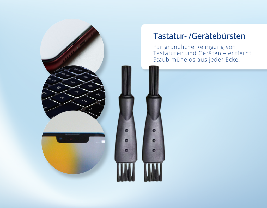 Reinigungsset iPhone/USB-C mit Staubschutz, Filter, Bürste & Pinzette (41tlg.)