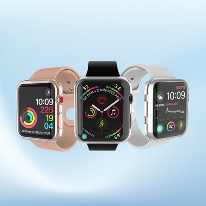 Silikon Hülle für Apple Watch Series 1-9 Se 38-49mm Schutzhülle | 360-Grad Cover