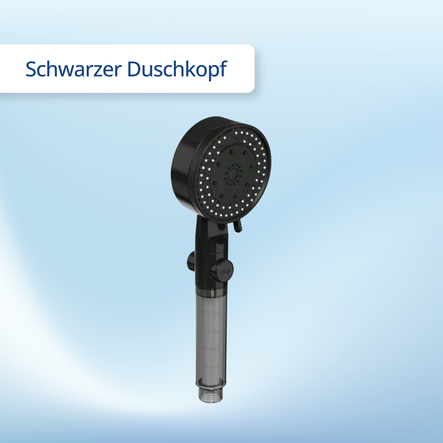 Multifunktion Duschkopf mit Filter 10 Strahlarten Massagefunktion Wasserstopp