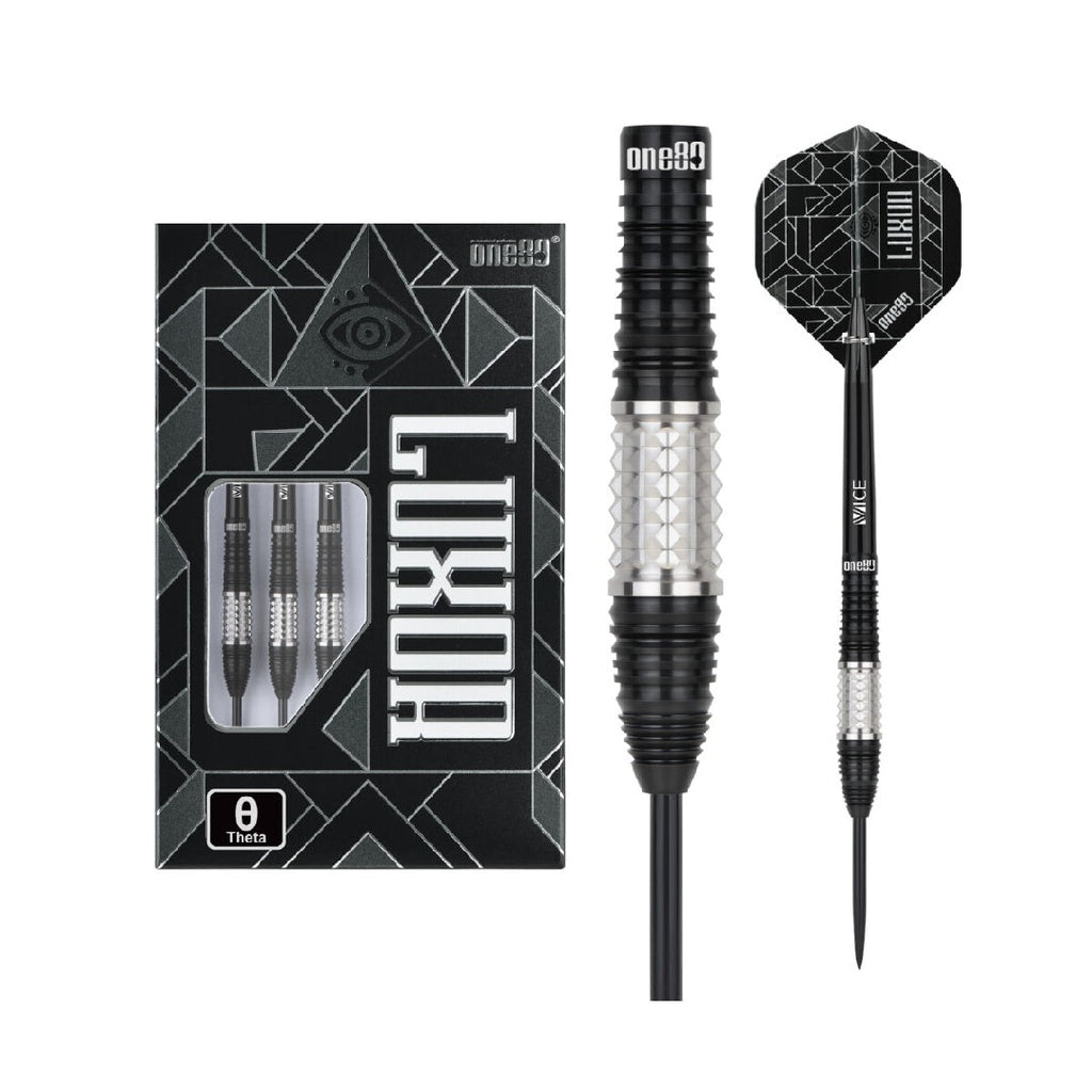 ONE80 Luxor II Steeldarts 90% Tungsten – Theta Iota Eta Dartpfeile