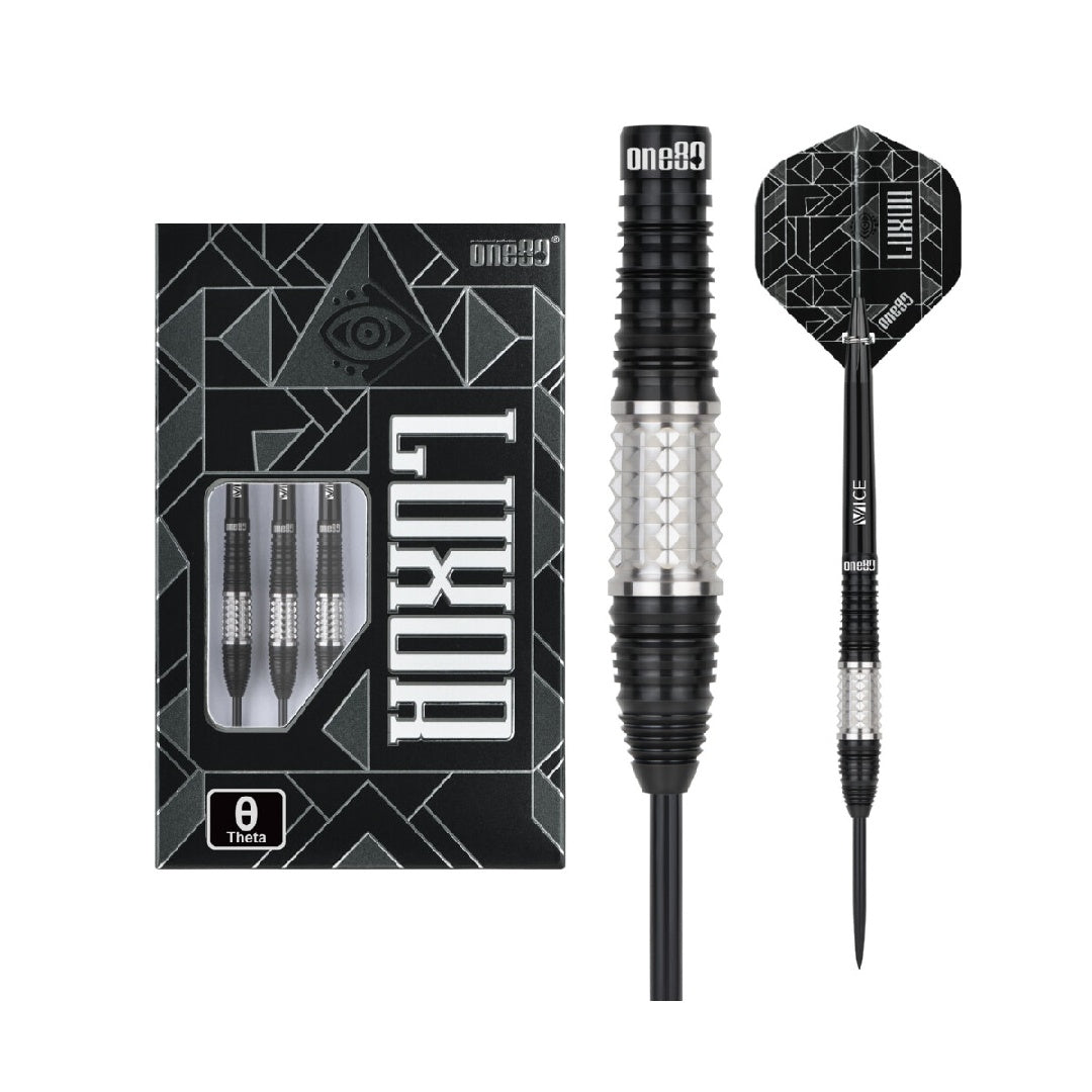 ONE80 Luxor II Steeldarts 90% Tungsten – Theta Iota Eta Dartpfeile