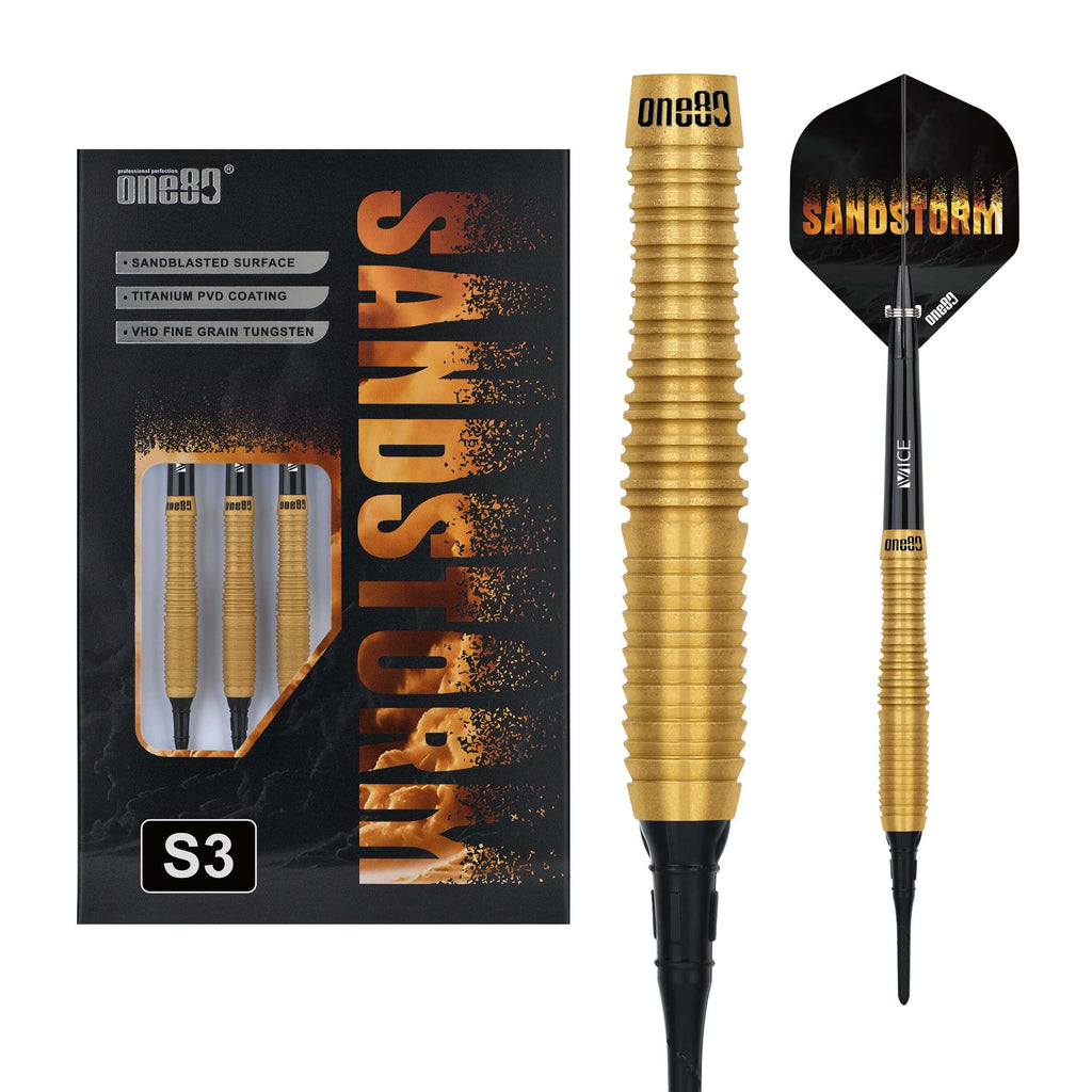 ONE80 Sandstorm Softdarts 90% Tungsten 18g – S1 S2 S3 S4 Dartpfeile