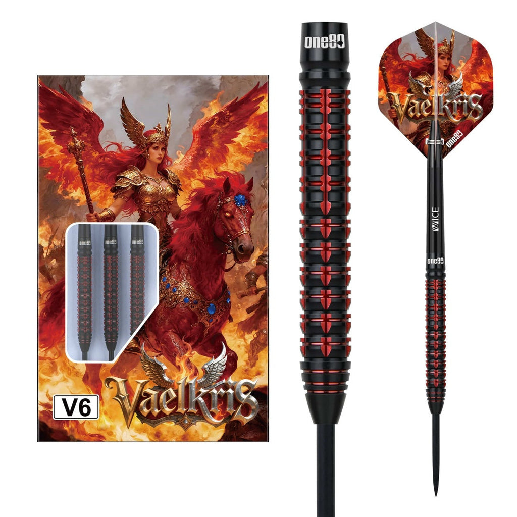ONE80 Vaelkris Steeldarts 90% Tungsten – V05 23g / V06 22g Dartpfeile