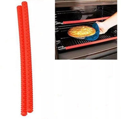 2X Silikon Küche Ofen Gestell Schutz Hitzebeständige Regal-Kante Liner Schild