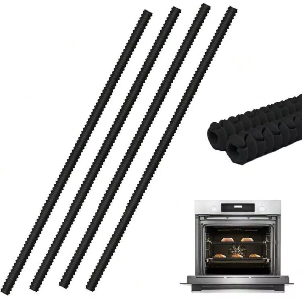 2X Silikon Küche Ofen Gestell Schutz Hitzebeständige Regal-Kante Liner Schild