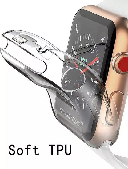Silikon Hülle für Apple Watch Series 1-9 Se 38-49mm Schutzhülle | 360-Grad Cover