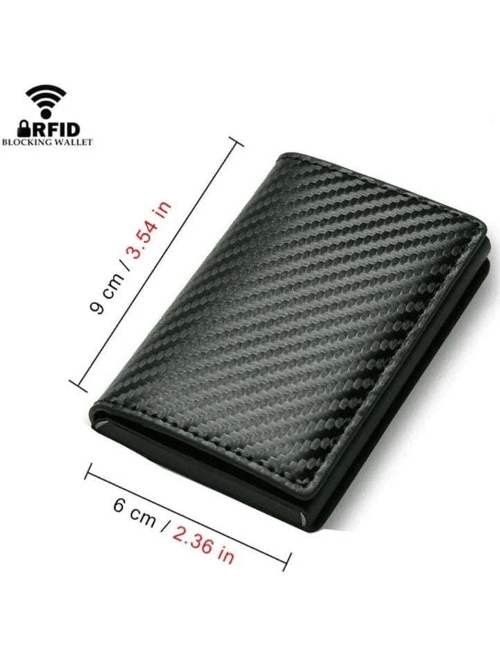 Slim Wallet RFID Schutz Mini Geldbörse Kartenetui Herren Portemonnaie kompakt